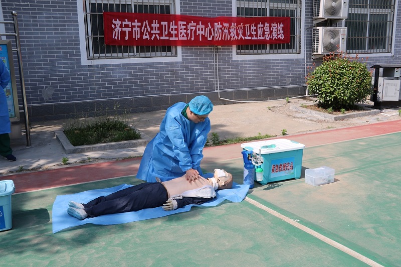 以演促防 以练备战：济宁市公共卫生医疗中心开展2023年防汛防救灾卫生应急演练