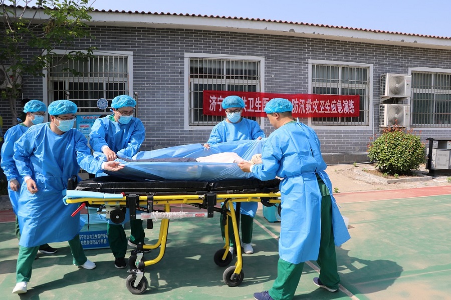 以演促防 以练备战：济宁市公共卫生医疗中心开展2023年防汛防救灾卫生应急演练