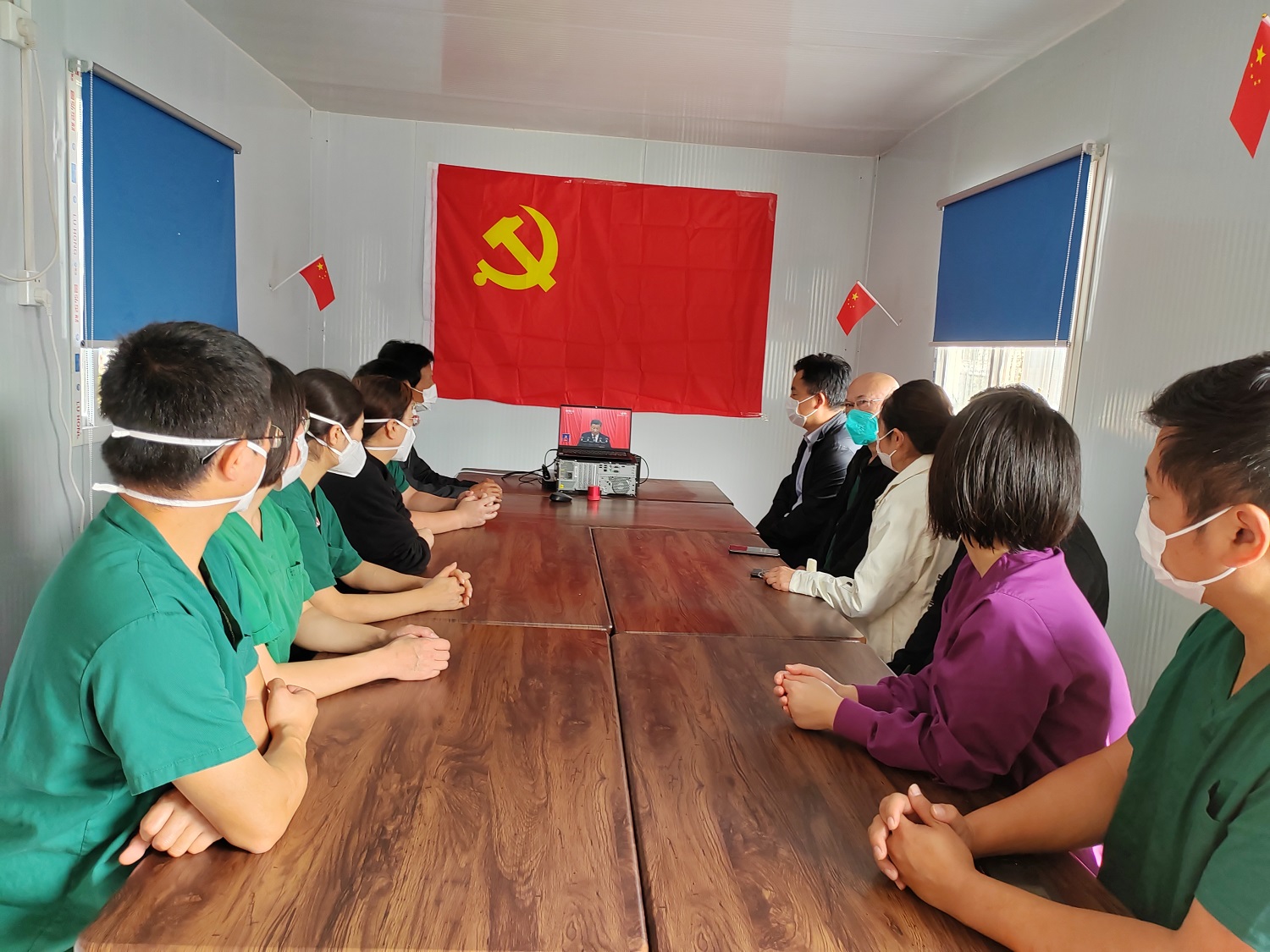 济宁市公共卫生医疗中心集中收看中国共产党第二十次全国代表大会盛况